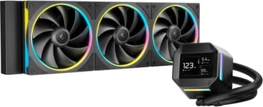 Система водяного охлаждения Deepcool LM360 ARGB Soc-AM5/AM4/1200/1700/1851 черный 4-pin 19-36dB Al LCD 250W 1729gr Ret (R-LM360-BKDMMC-1)