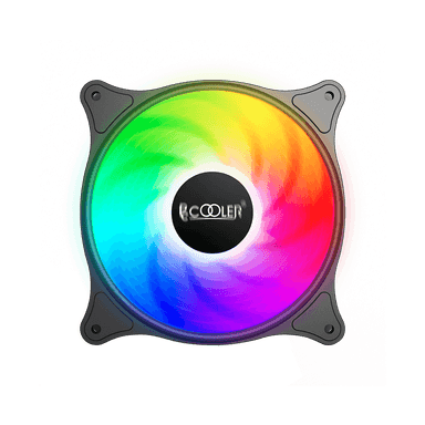 Кулер для корпуса/ Case Cooler PCCooler FX 120 ARGB BK (120x120x25mm, 4-pin PWM, ARGB, 52.79CFM, 33.2dBA, 2000RPM, Black)