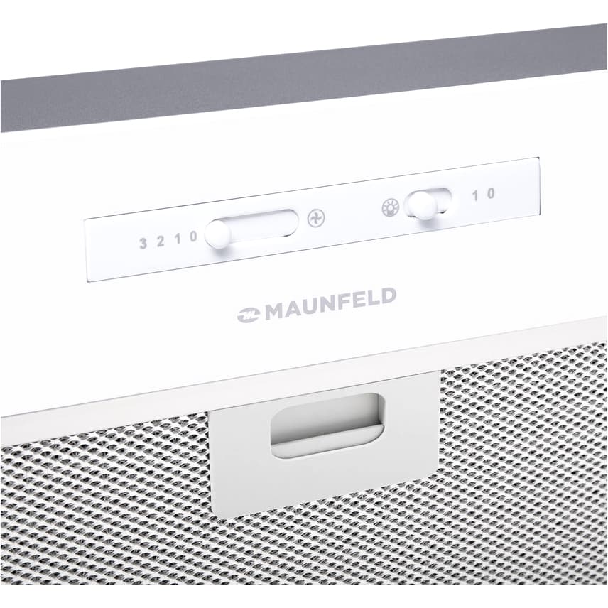 ВЫТЯЖКА MAUNFELD CROSBY LIGHT (C) 60 БЕЛЫЙ/ Тип: встраиваемая, Цвет: белый, Управление: ползунковое Ширина, мм: 600 Полная потребляемая мощность, Вт: 190 Количество скоростей: 3 Максимальная производительность, м3/ч: 850 Диаметр воздуховода, мм: 120 Площадь кухни: до 35 м2 Уровень шума, Дб: 48, Освещение, Вт: светодиодное LED 2х3, В опции: угольный фильтр CF140C - 2шт