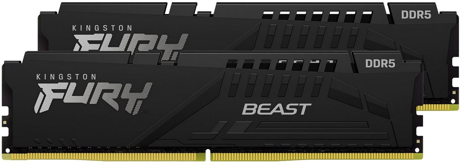 Память оперативная/ Kingston 64GB 6000MT/s DDR5 CL36 DIMM (Kit of 2) FURY Beast Black EXPO