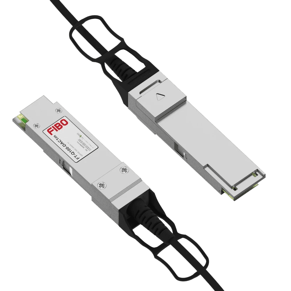 Кабель/ FIBO FT-Q100-DAC1m QSFP28 to QSFP28 DAC модуль, медный кабель Belden, 1 метр