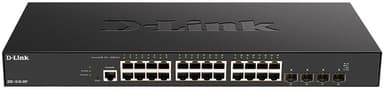 Коммутатор/ DXS-1210-28T Smart L2+ Switch 24x10GBase-T, 4x25GBase-X SFP28, CLI, RJ45 Console