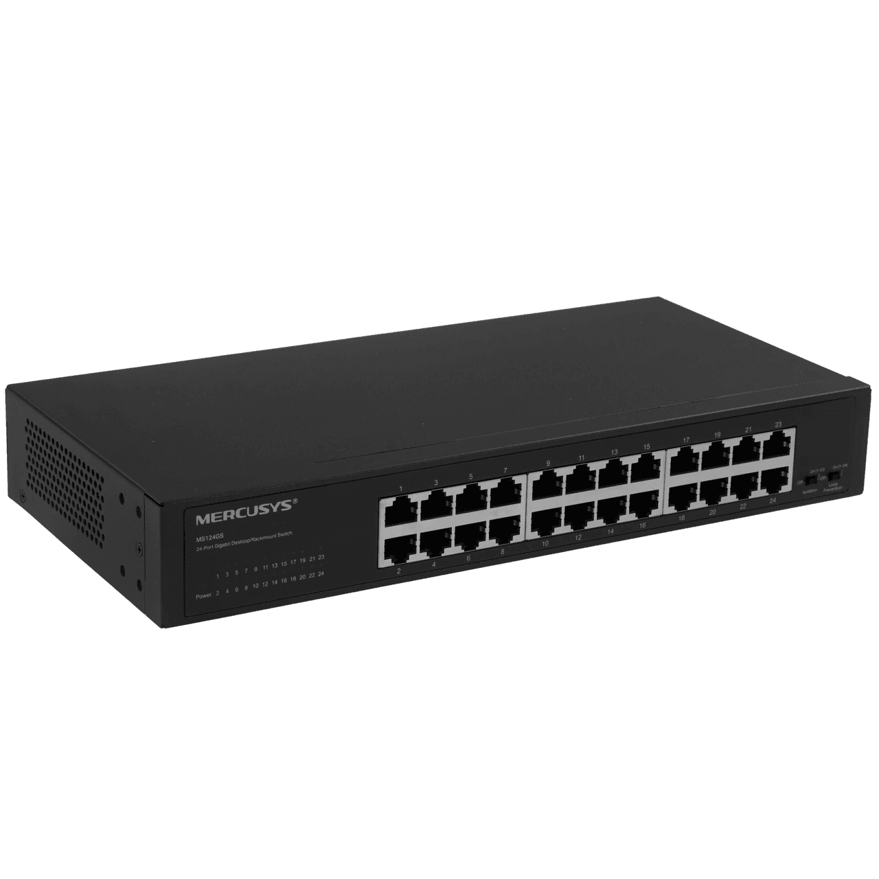 Mercusys MS124GS Коммутатор с 24 гигабитными портами для размещения на столе или в стойке