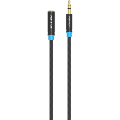 Кабель-удлинитель Vention аудио Jack 3,5 mm M/Jack 3,5 mm F - 0,5 м Тканевая оплетка