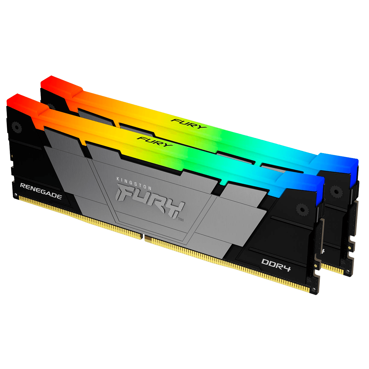 Память оперативная/ Kingston 64GB 3200MT/s DDR4 CL16 DIMM (Kit of 2) FURY Renegade RGB
