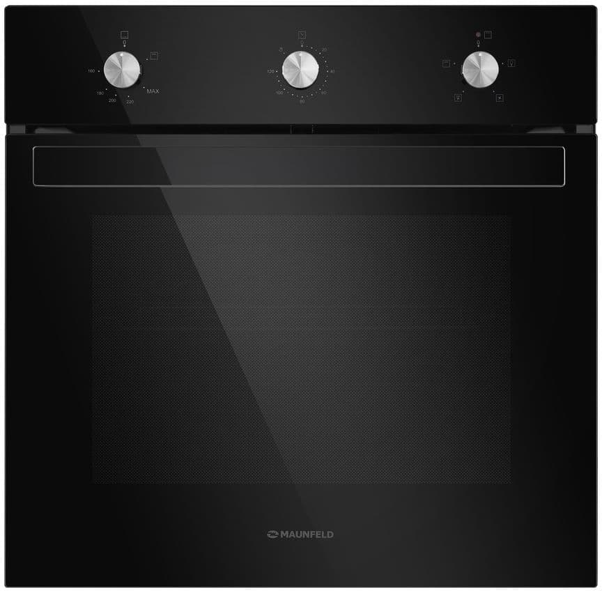 Шкаф духовой газовый MAUNFELD/ Шкаф духовой газовый MAUNFELD EOGC604B (с электрическим грилем), полезный объем 60 л, 5 режимов работы, механическое управление, максимальная температура 250 С, таймер, конвекция, электроподжиг, автоматическое выключение, газ-контроль, телескопические направляющие, 3 стекла в дверце, цвет черный/стальной