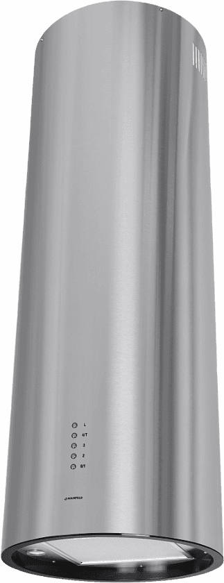 ВЫТЯЖКА MAUNFELD LEE ISLA 39 INOX/ островная вытяжка с потолочным креплением, 1050 м3, кухни до 40м2, 52дБ, LED, электронное управление, в опции угольный фильтр CF172C, нержавеющая сталь