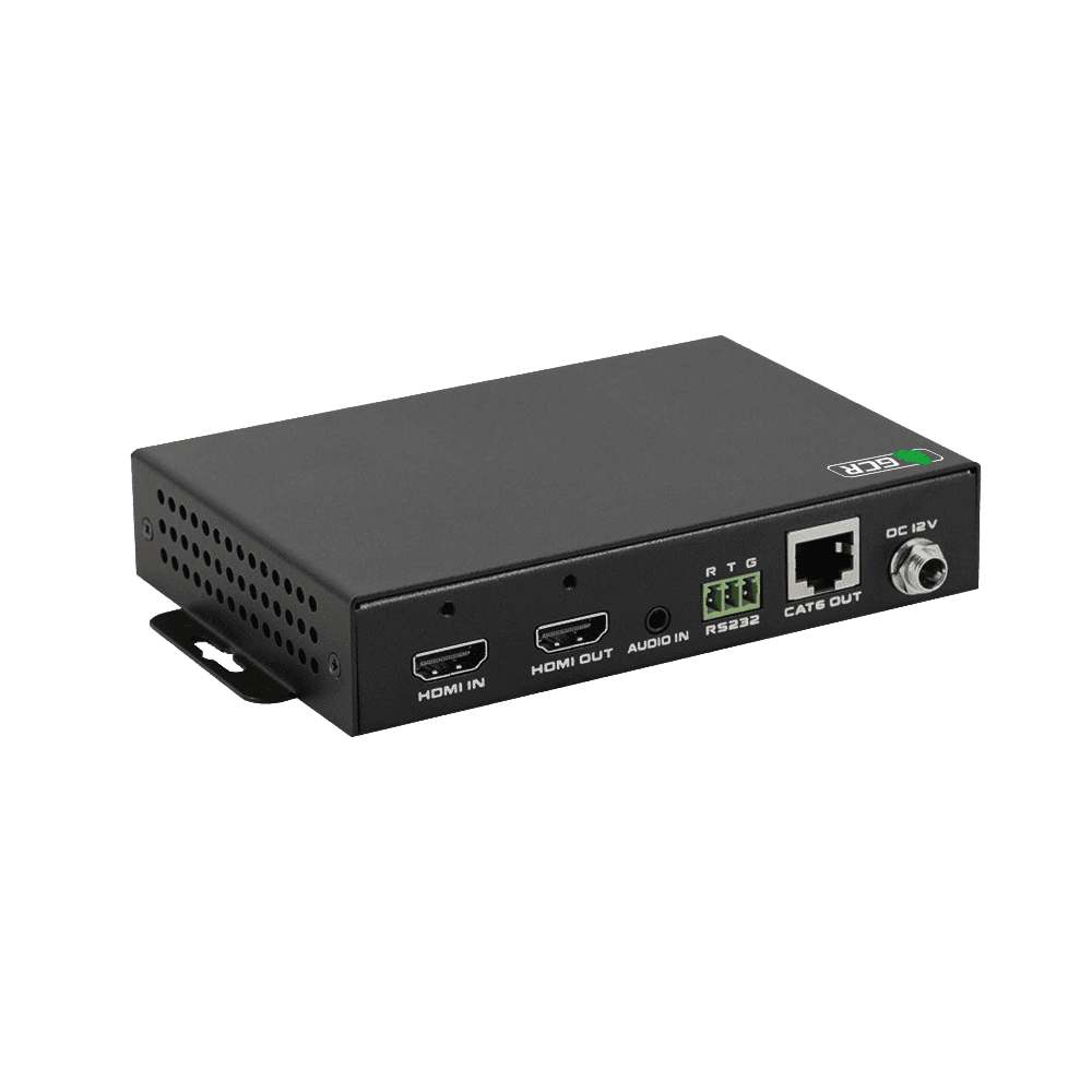 GCR Удлинитель HDMI 2.0 по витой паре с поддержкой HDBaseT 4K60Hz 18G до 70М передатчик + приемник, поддержка EDID, RS232, Audio