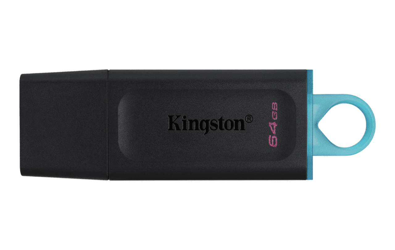 Флэш USB Kingston 64GB USB3.2 Gen 1 DataTraveler Exodia (Black + Teal 2 шт/ Kingston 64GB USB3.2 Gen 1 DataTraveler Exodia (Black + Teal 2 pcs