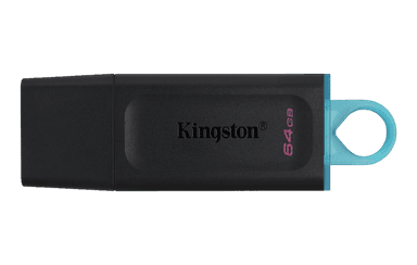 Флэш USB Kingston 64GB USB3.2 Gen 1 DataTraveler Exodia (Black + Teal 2 шт/ Kingston 64GB USB3.2 Gen 1 DataTraveler Exodia (Black + Teal 2 pcs
