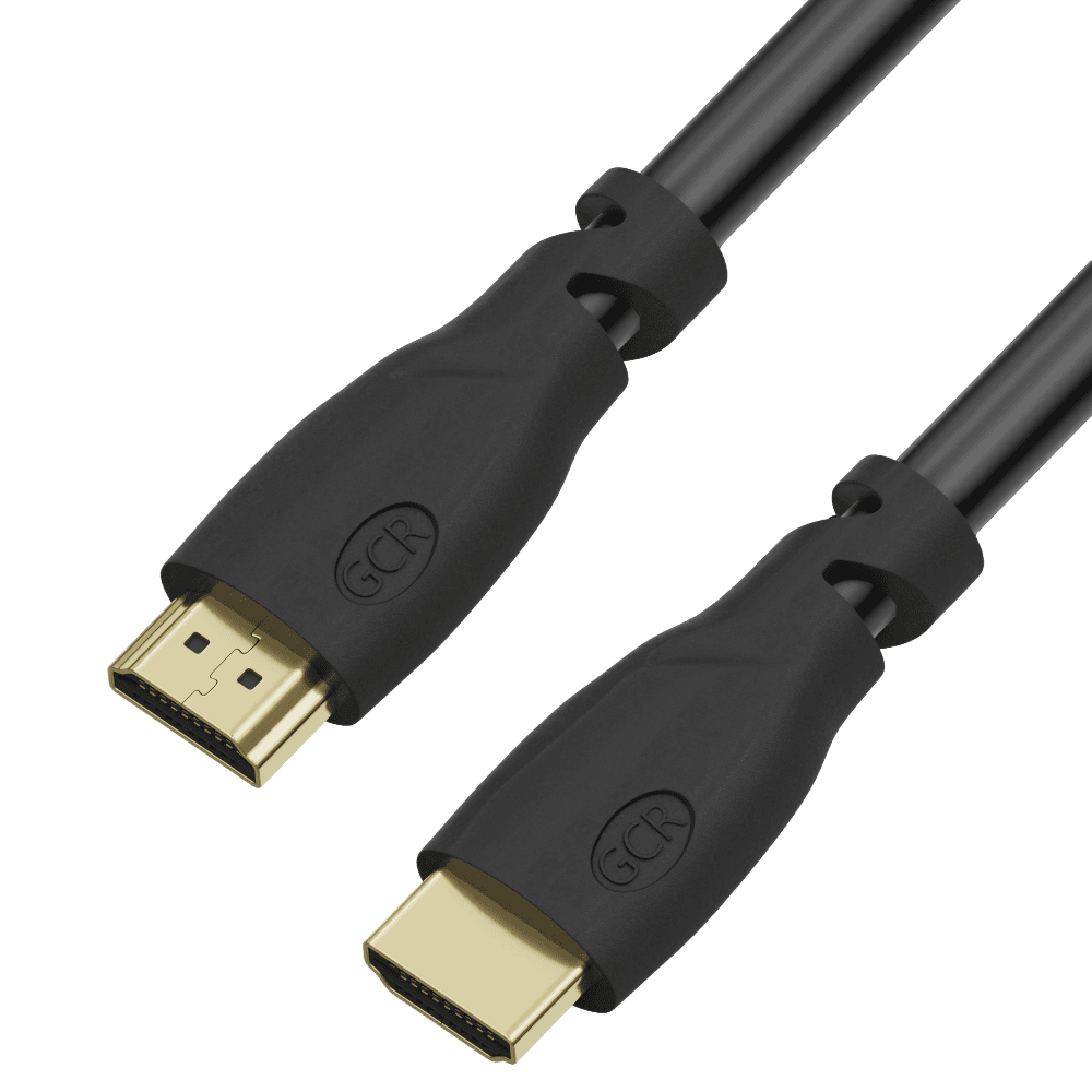 GCR Кабель PROF 10.0m HDMI 2.0, Ultra HD 4K60Hz HDR 4:2:0, 3D, 18.0 Гбит/с, черный, медь, 28/24 AWG, фер. кольца, 3 Х экран с армированием