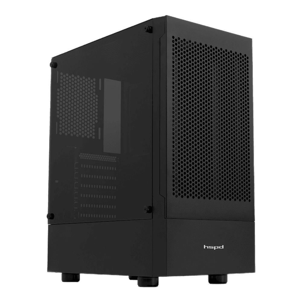 HSPD M540-TGBK Корпус ПК Midi Tower Mesh ATX/mATX/mITX черный
