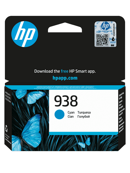 Картридж HP 938 струйный голубой (800 стр)