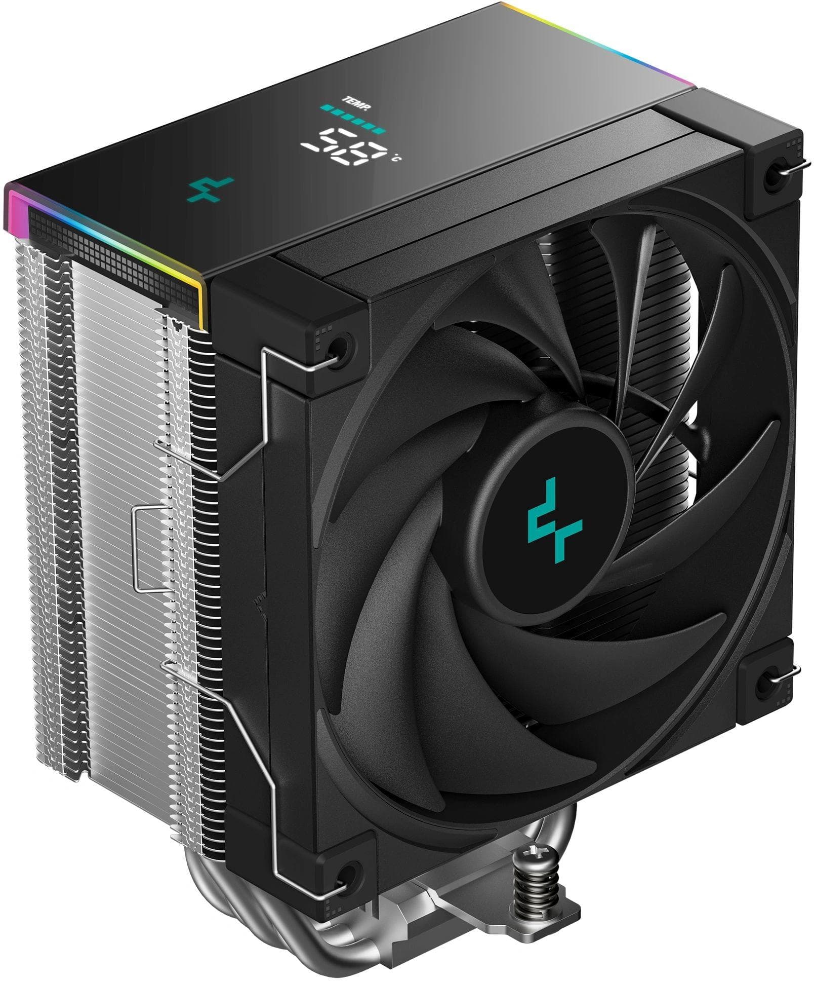 Устройство охлаждения(кулер) Deepcool AK500S Digital SE Soc-AM5/AM4/1200/1700/1851 черный 4-pin 28dB Al+Cu LCD 240W 864gr Ret (R-AK500S-BKADMN-GJD)