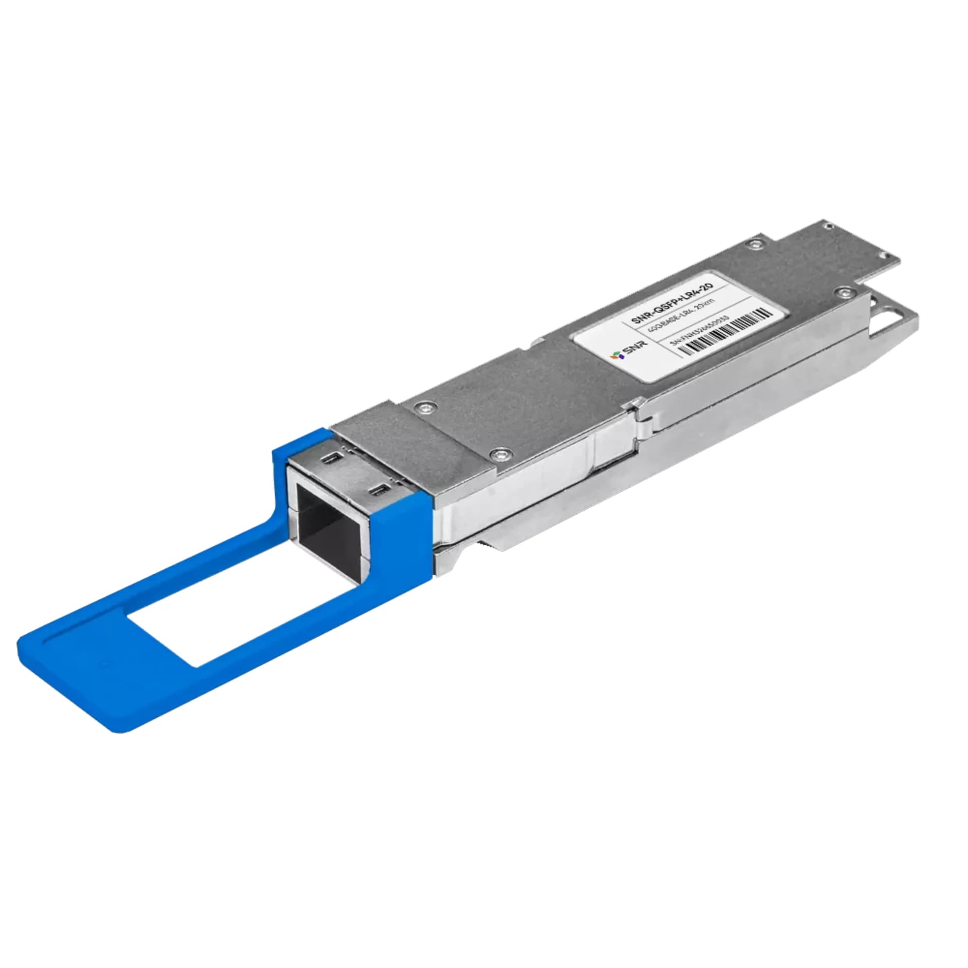 SNR SNR-QSFP+LR4-20 Двухволоконный модуль, QSFP+ 40GBASE-LR4, разъем LC, дальность до 20км
