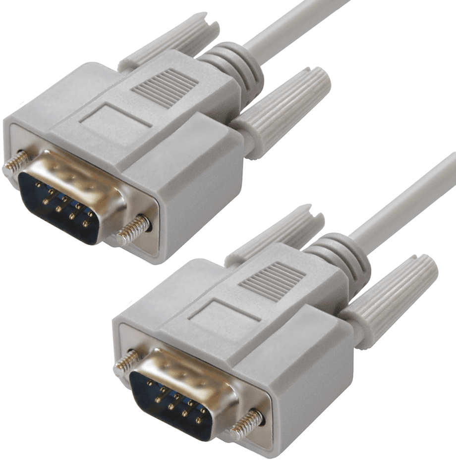 GCR PRO Кабель 15.0m серый, RS-232 DB9 M/DB9 M, 0-модемный, 30AWG, экран