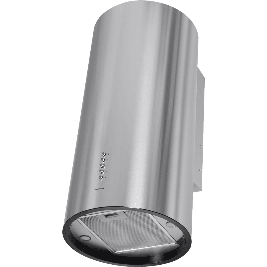 ВЫТЯЖКА MAUNFELD LEE SIDE (C) 39 INOX/ Цилиндрическая настенная вытяжка, 1000 м3/ч, 52 дБ, кнопочное управление, 3 скорости, нерж.