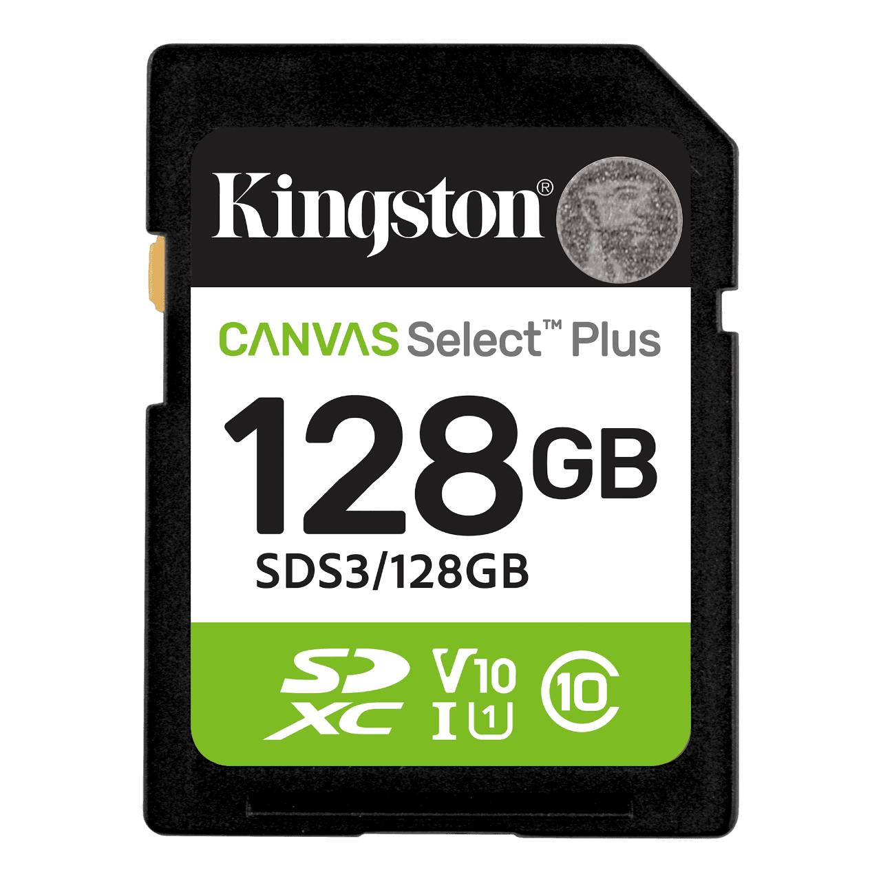 Карта памяти/ Kingston 128GB SDXC Canvas Select Plus Gen3 150MB/s C10 UHS-I U1 V10