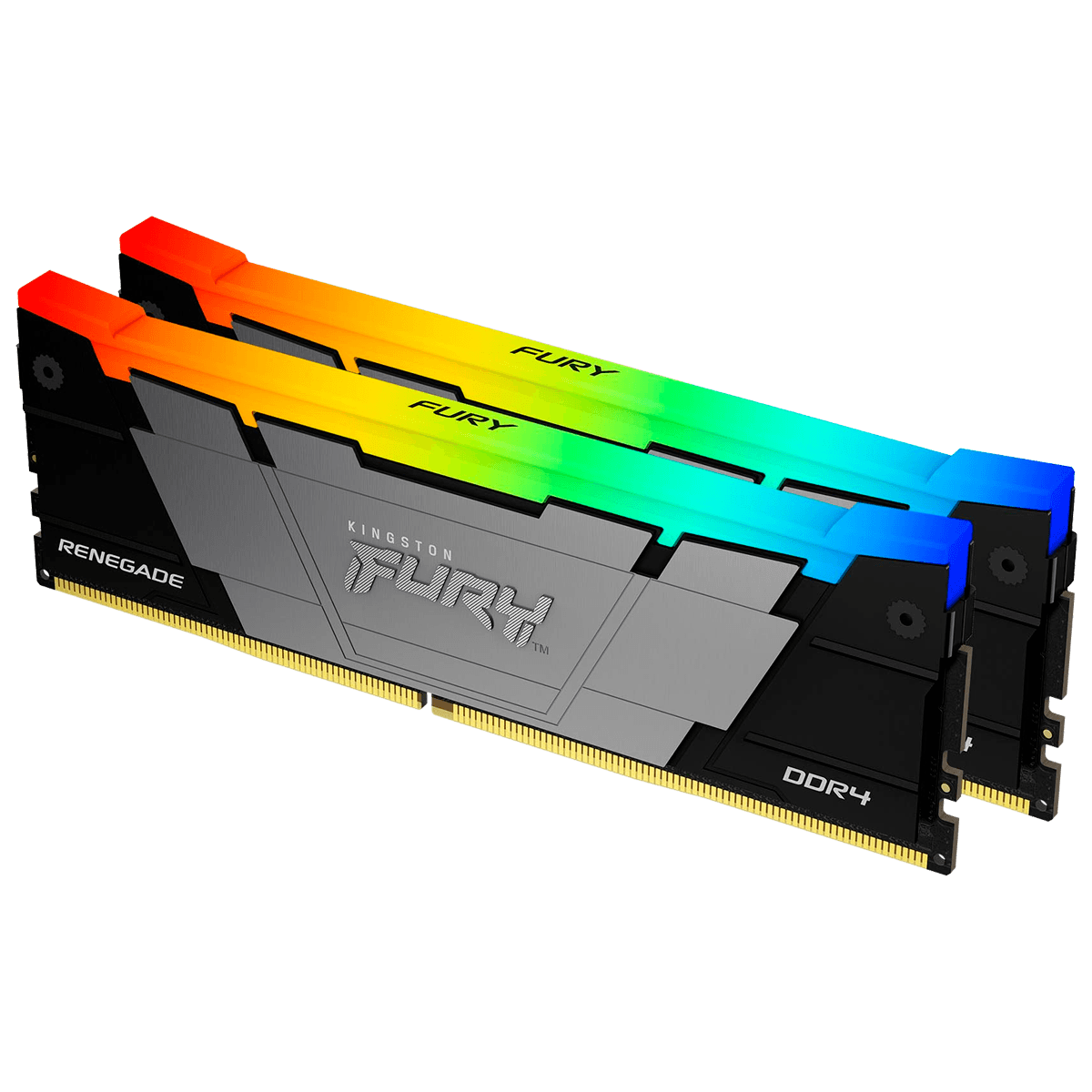 Память оперативная/ Kingston 16GB 3200MT/s DDR4 CL16 DIMM (Kit of 2) FURY Renegade RGB