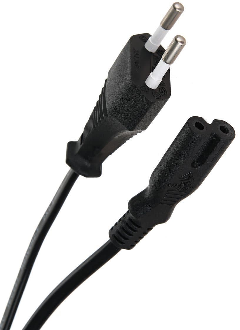 Кабель питания CEE 7/16 - C7, 1.8м, VCOM CE023-CU0.5-1.8M
