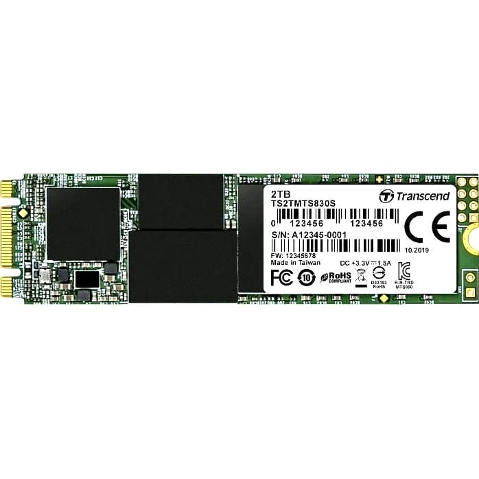 Твердотельный накопитель/ Transcend SSD 830S, 2048GB, M.2(22x80mm), SATA3, 3D TLC, R/W 560/520MB/s, IOPs 90 000/85 000, DRAM buffer 1024MB, TBW 1120, DWPD 0.3 (12 мес.)
