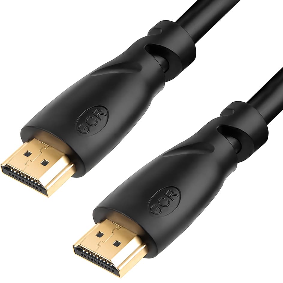 GCR Кабель 12.5m HDMI Ultra HD 4K, Full HD, 3D, черный, 24K GOLD, 30/30 AWG, 2 Х экран