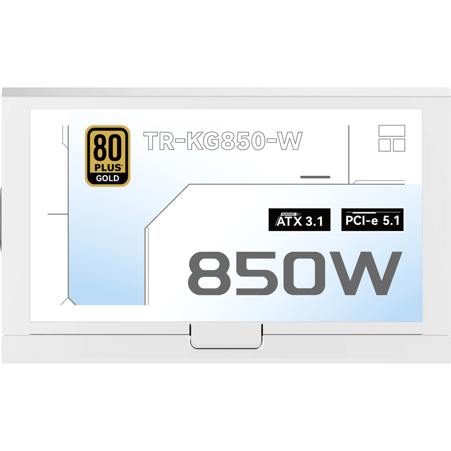 Блок питания 850W/ Power Supply Thermalright, 850W 80+ Gold (ATX, 3.1, PCIe 5.1, Full modular, 1x24(20+4)pin, 2xCPU 8(4+4)pin, 2xPCIe*2 8(6+2)pin, 1x12V-2x6, 8xSATA3, 3xMOLEX4pin, Active, 120x120mm, 150x140x86mm, APFC, OVP, UVP, SCP, OCP, OTP, OPP, white)