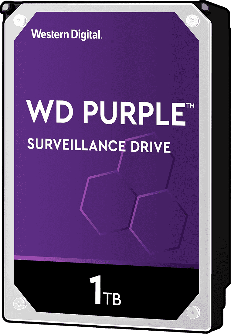 Жесткий диск WD SATA-III 1Tb WD10PURZ Surveillance Purple (5400rpm) 64Mb 3.5"