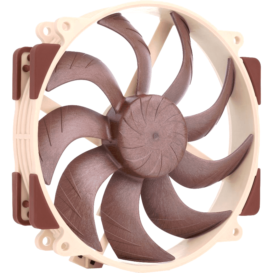 Кулер для корпуса/ Case Cooler Noctua NF-A14x25r G2 PWM (140x140x25mm, 4-pin PWM, 91.58CFM, 24.8dBA, 1500RPM, Beige/Brown)