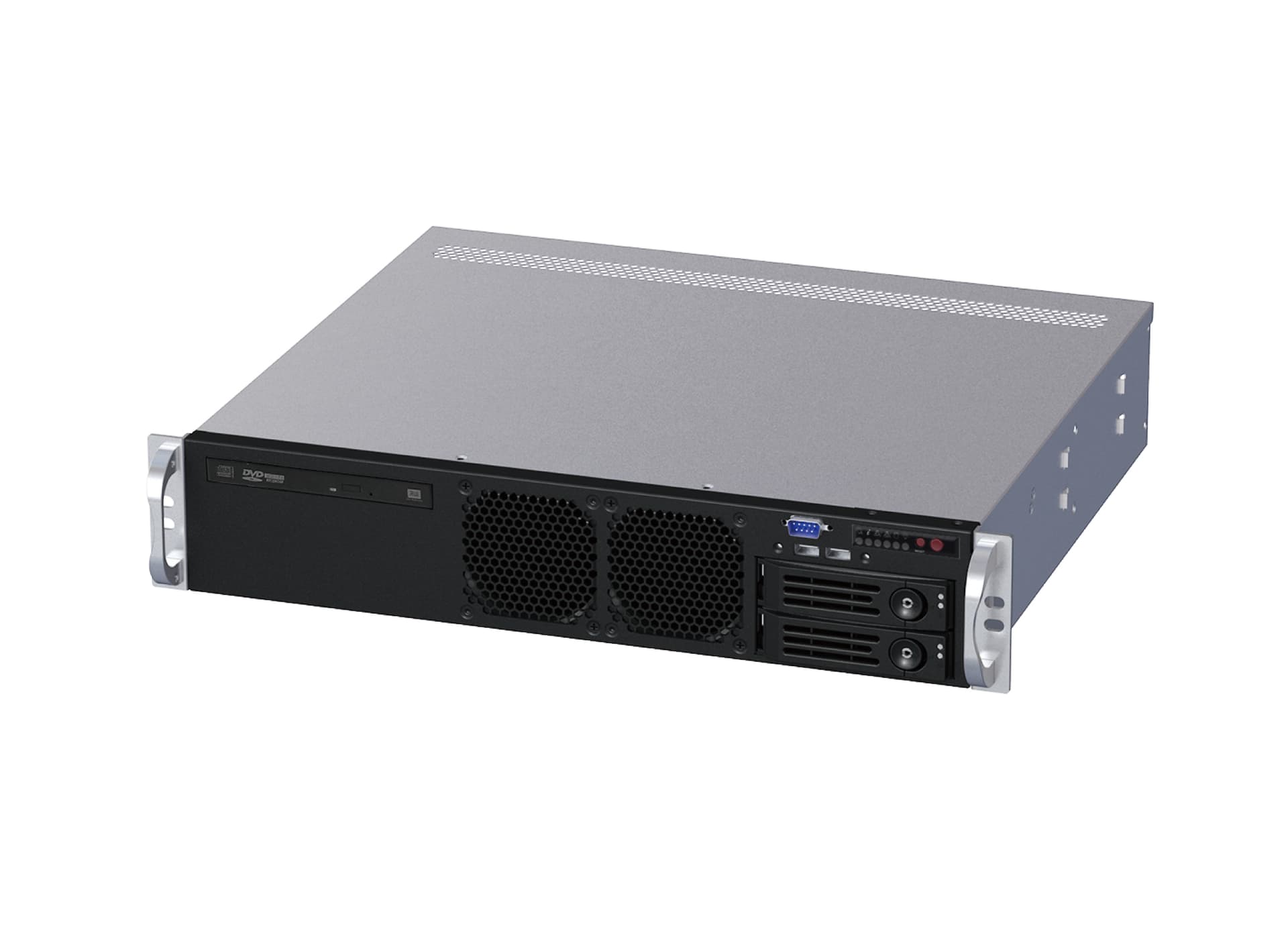 Серверный корпус/ 2U chassis; ATX, Micro-ATX, Mini-ITX MBs; 2 x 3.5''hs + 2 x 3.5'' internal + 1 x 2.5'' internal; single ATX 500W; no rails