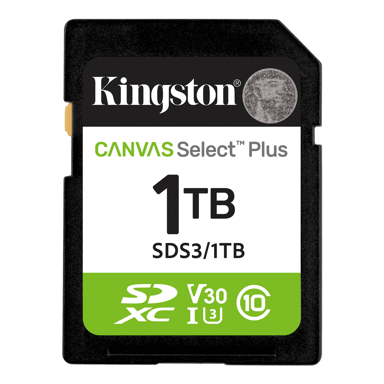 Карта памяти/ Kingston 1TB SDXC Canvas Select Plus Gen3 150MB/s C10 UHS-I U3 V30