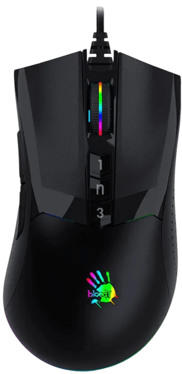 Мышь/ Мышь A4Tech Bloody W90 Max черный оптич. 10000dpi USB 7but (W90 MAX ( STONE BLACK))