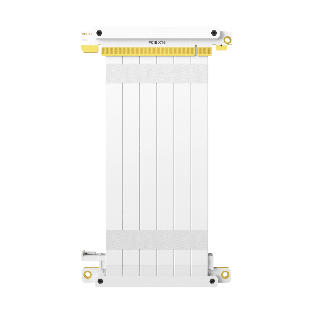 Кабель для корпуса/ Cable PCCooler PCI-Express4.0 PCIE 3.0/PCIE 4.0 X16 Graphics Card Extension Cable 185mm (PCI-E3.0 WH) White