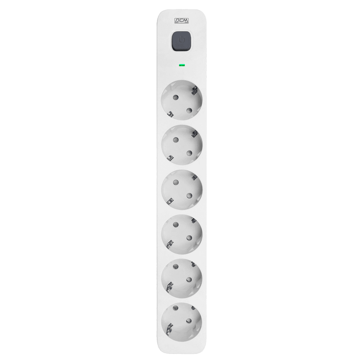 Фильтр-удлинитель PowerCom SP-06W 5.0M, 6 розеток, белый, 16А, 4кВт, 380Дж, защитные шторки, защита от КЗ, перегрузки, ВЧ и импульсных помех, кабель 3x1.5 мм2, ШхГхВ 338.5х50х40.2 мм, вес 0.82 кг./ Surge protector PowerCom SP-06W 5.0M, 6 sockets, white, 16A, 4kW, 380J, protective curtains, protection against short circuit, overload, RF and impulse noise, cable 3x1.5 mm2, WxDxH 338.5x50x40.2 mm, weight 0.82 kg.