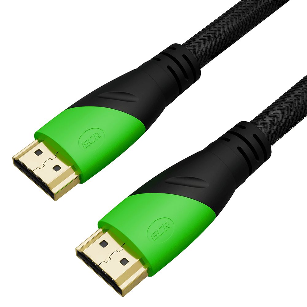 GCR PRO Кабель 7.5m HDMI 2.0, в оплетке нейлон, HDR 4:4:4, UHD, 4K 60 fps 60Hz/5K*30Hz, 3D, AUDIO, 18.0 Гбит/с, медь, 28/28 AWG, 3 X экран, черный