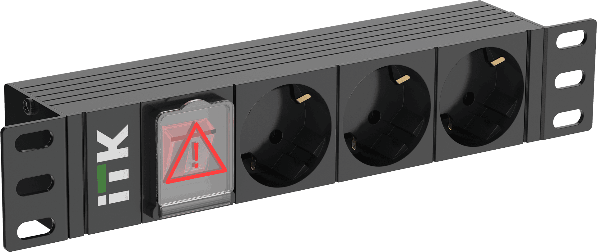 PDU 3 розетки нем. ст. LED 1U вх. С14 10"