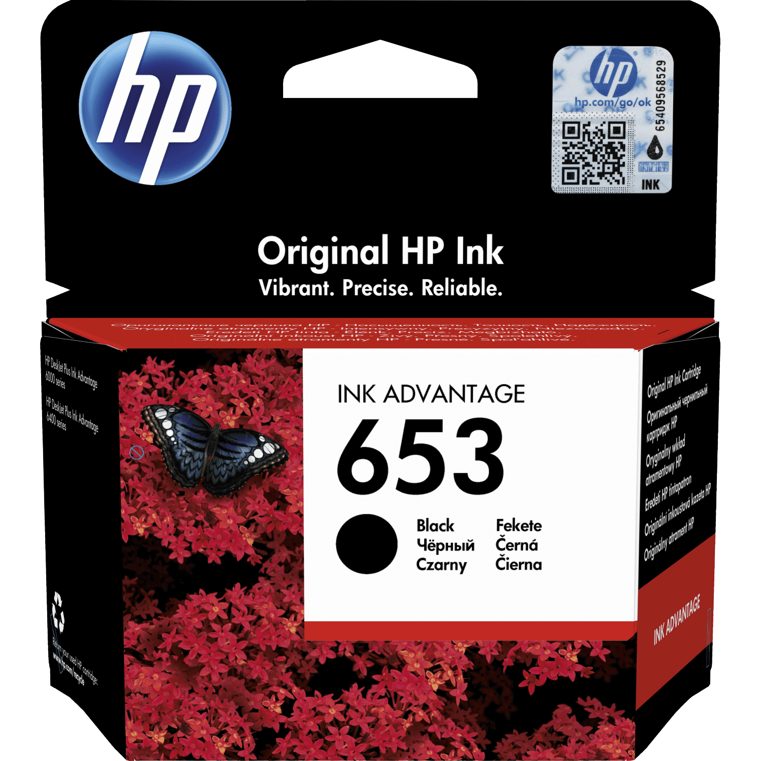 Картридж/ HP 653 Black Original Ink Advantage Cartridge