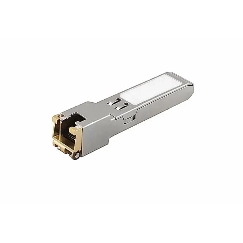 Медный SFP модуль Gigabit Ethernet/ Медный SFP модуль Gigabit Ethernet с разъемом RJ45. Скорость 1000 Мбит/с. Интерфейс: SERDES. Расстояние передачи - до 100 м. Размеры (ШхВхГ): 14,3x12,7x63мм. Вес: 0,03кг. Рабочая температура: -40…+85°С.