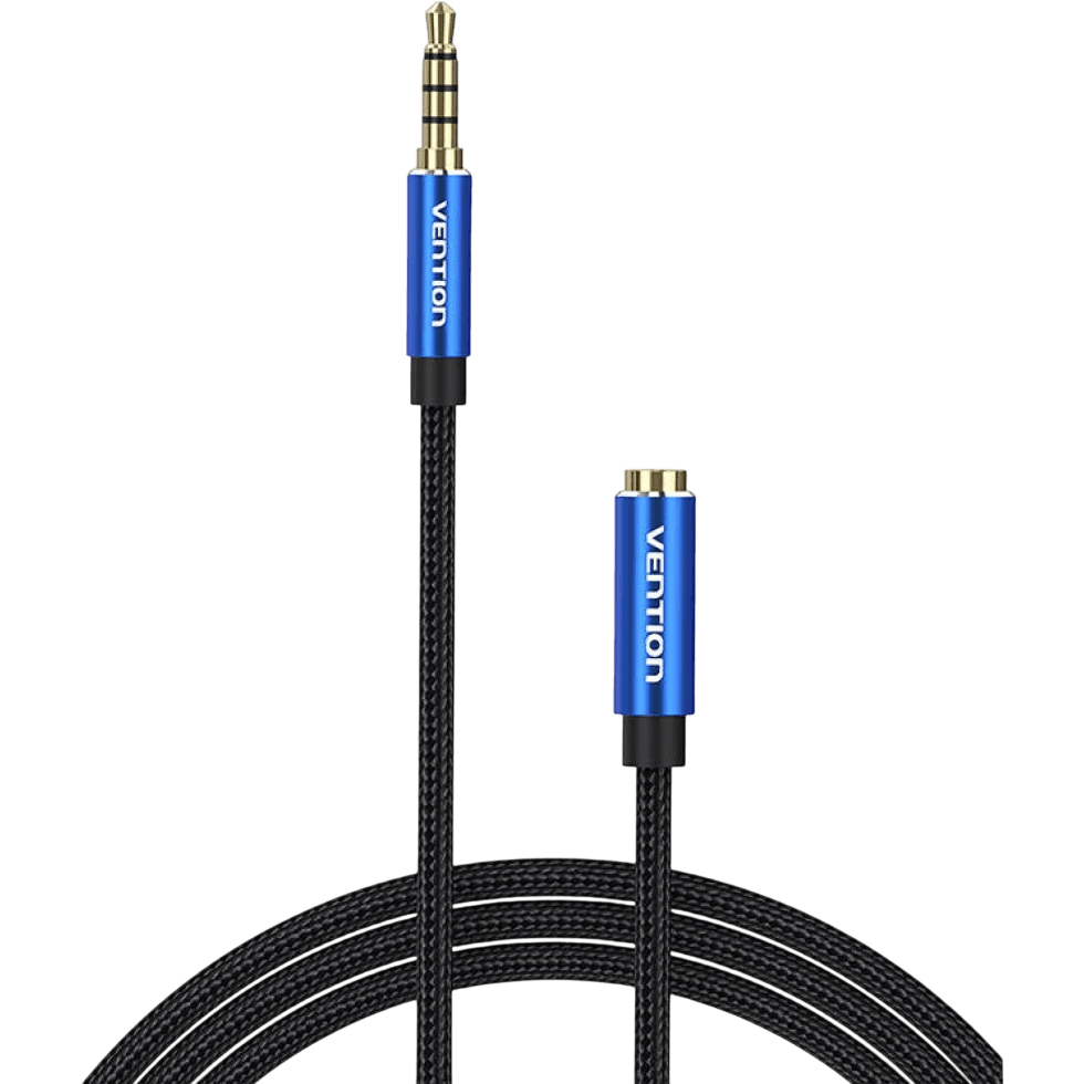 Кабель-удлинитель Vention аудио Jack 3,5 mm M/Jack 3,5 mm F - 1 м
