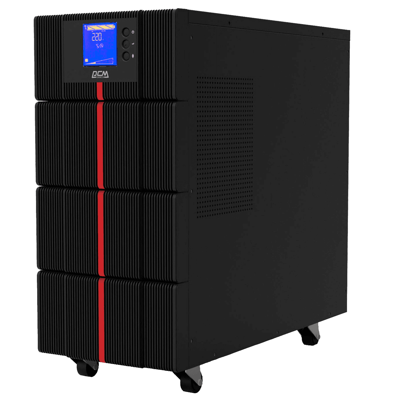 Источник бесперебойного питания Powercom MACAN, On-Line, 6000VA/6000W, Tower, IEC, LCD, Serial+USB, SmartSlot, подкл. доп. батарей