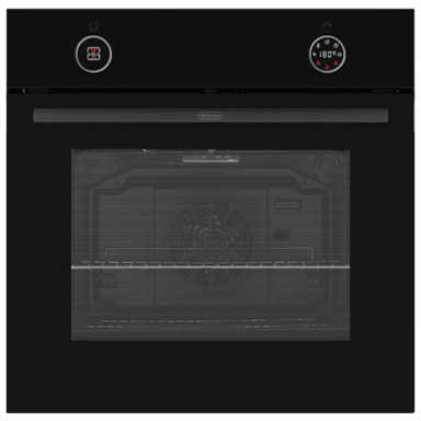 Встраиваемый духовой шкаф Delonghi/ Встраиваемый духовой шкаф Delonghi, объем 78 л, 12 режимов, конвекция, гриль, телескопические направляющие (1 уровень), цветной программатор, Air Fry, таймер, цвет черный