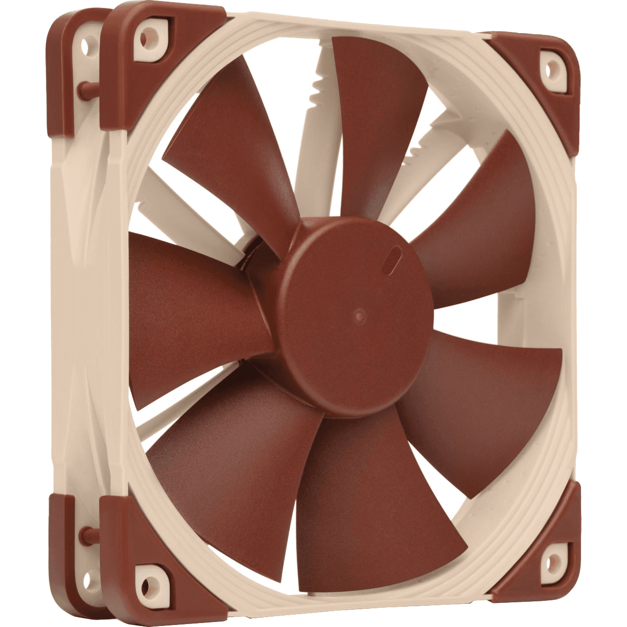 Кулер для корпуса/ Case Cooler Noctua NF-F12 PWM (120x120x25mm, 4-pin PWM, 54.97CFM, 22.4dBA, 1500RPM, Beige/Brown)