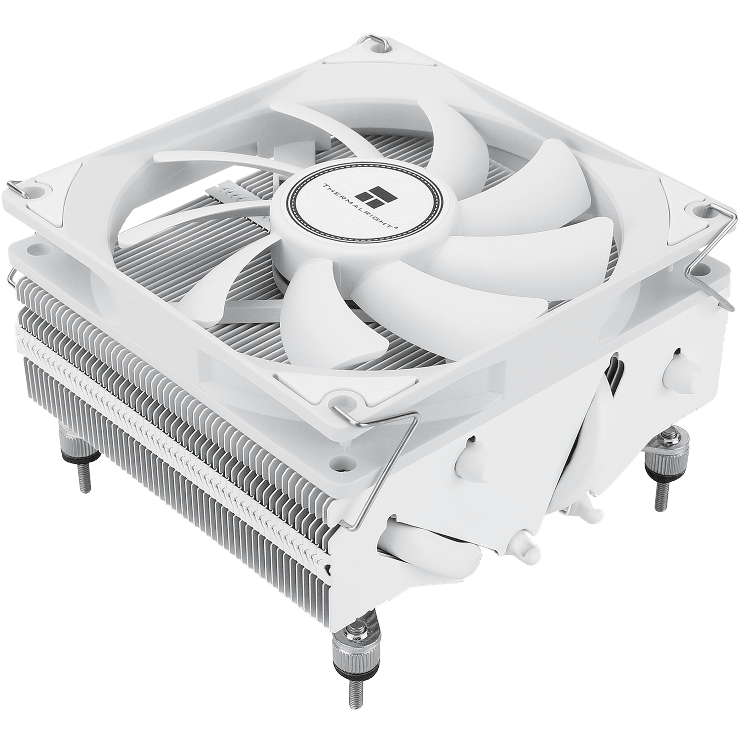 Кулер для процессора/ CPU Cooler Thermalright AXP-90 X53 White (4-pin PWM, 38mm, Ni/Cu, 4x6mm, 1x92mm, 42.58CFM, 22.4dBA, 2700RPM, S: 1851/1700/1200/115X, AM5/AM4, white)