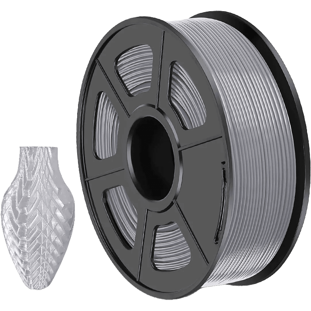 -/ Филамент NVPRINT PETG Silver для 3D печати диаметр 1.75мм длина 330 метров масса 1 кг