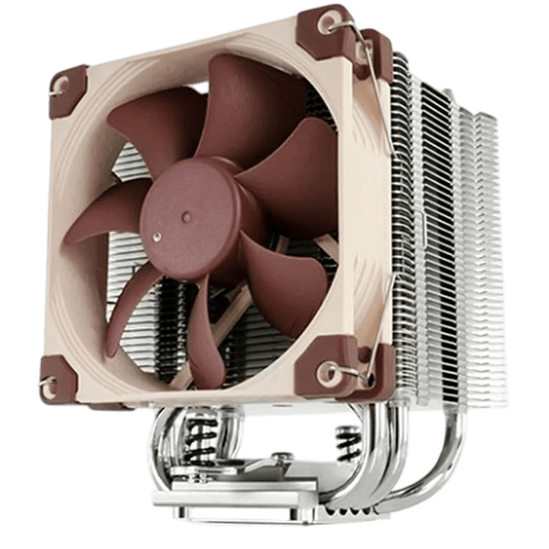 Кулер для процессора/ CPU Cooler Noctua NH-U9S (140W, 4-pin PWM, 125mm, Al/Cu, 5x6mm, 1x92x92x25mm, 46.44CFM, 22.8dBA, 2000RPM, S: 1851/1700/1200/115X, AM5/AM4, Beige/Brown)
