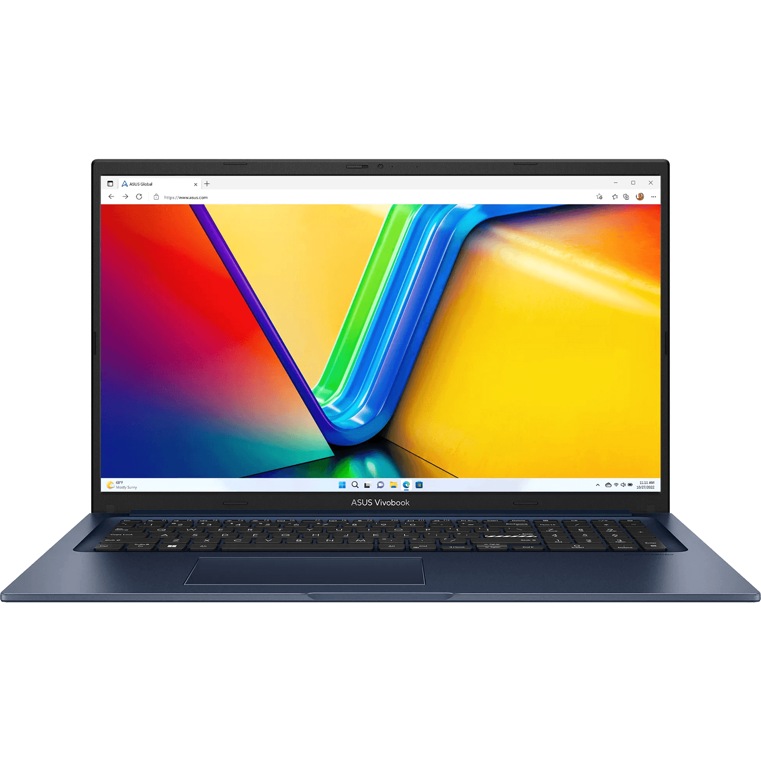 Ноутбук/ ASUS X1704VA-AU1108 17.3"(1920x1080 (матовый) IPS)/Intel Core 7 150U(1.8Ghz)/16384Mb/512PCISSDGb/noDVD/Int:Shared/Cam/BT/WiFi/50WHr/war 1y/2.1kg/Quiet Blue/DOS