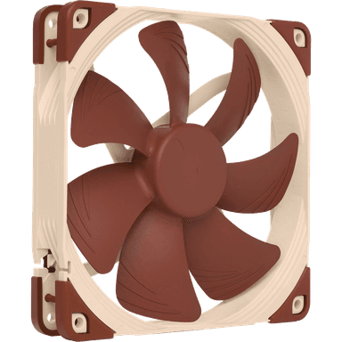 Кулер для корпуса/ Case Cooler Noctua NF-A14 PWM (140x140x25mm, 4-pin PWM, 82.5CFM, 24.6dBA, 1500RPM, Beige/Brown)
