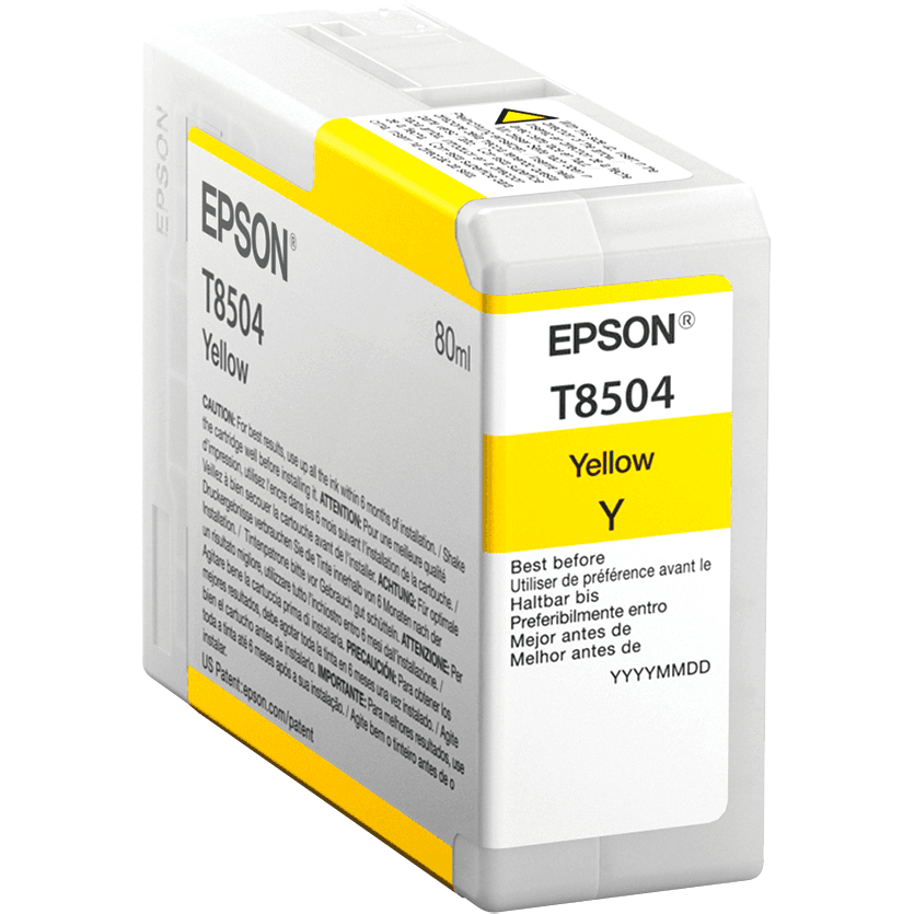 Картридж струйный Epson T8504 желтый (80 мл.) для SureColor SC-P800