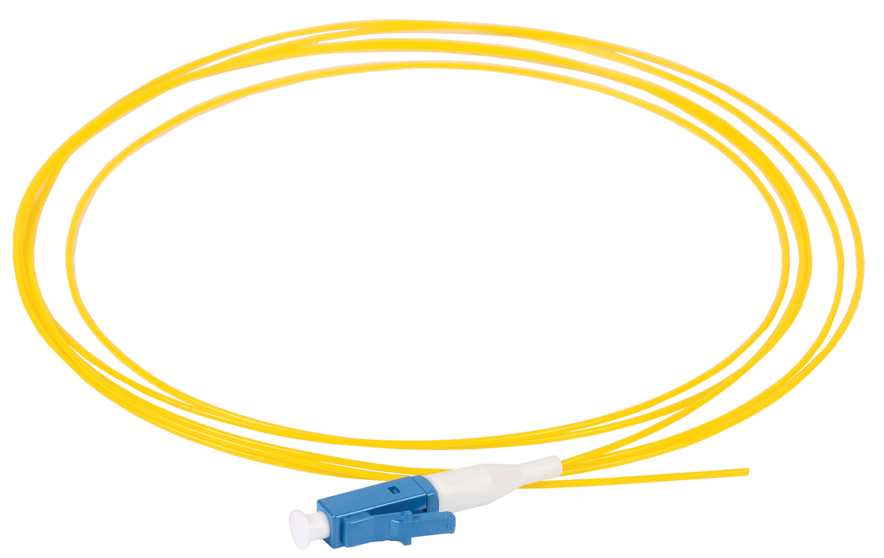 Оптический пигтейл, (SM), 9/125 (OS2), LC/UPC, LSZH, 1,5м