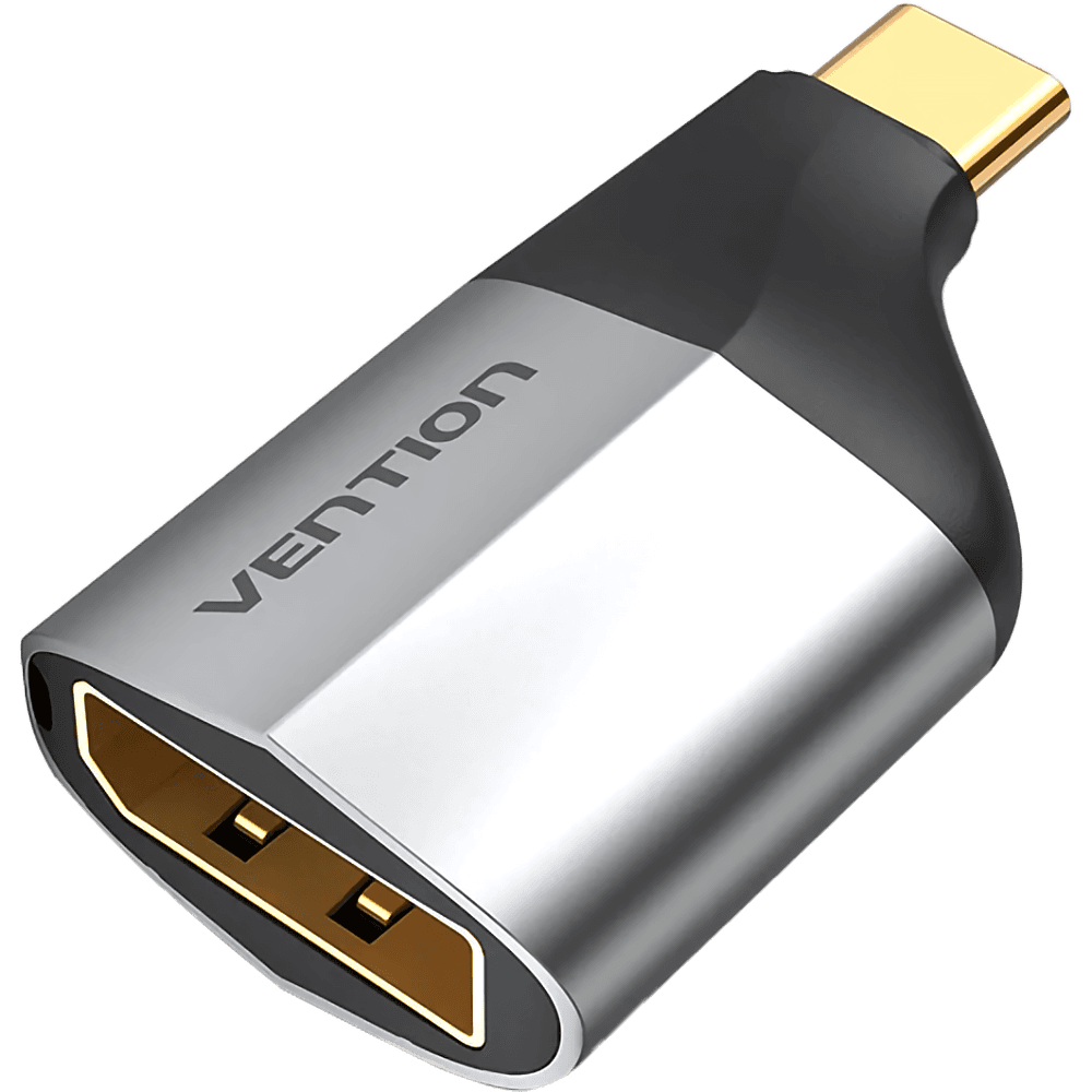 Адаптер-переходник Vention USB CM > DP F Серый